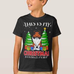 This Is My Christmas Pajama Collie Dog Xmas Pjs T-Shirt