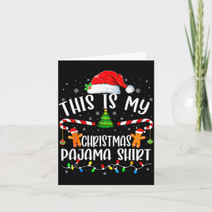 This Is My Christmas Pajama Cookies Matching Chris Card
