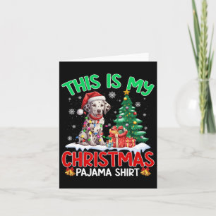 This Is My Christmas Pajama Dalmatian Dog Lovers X Card