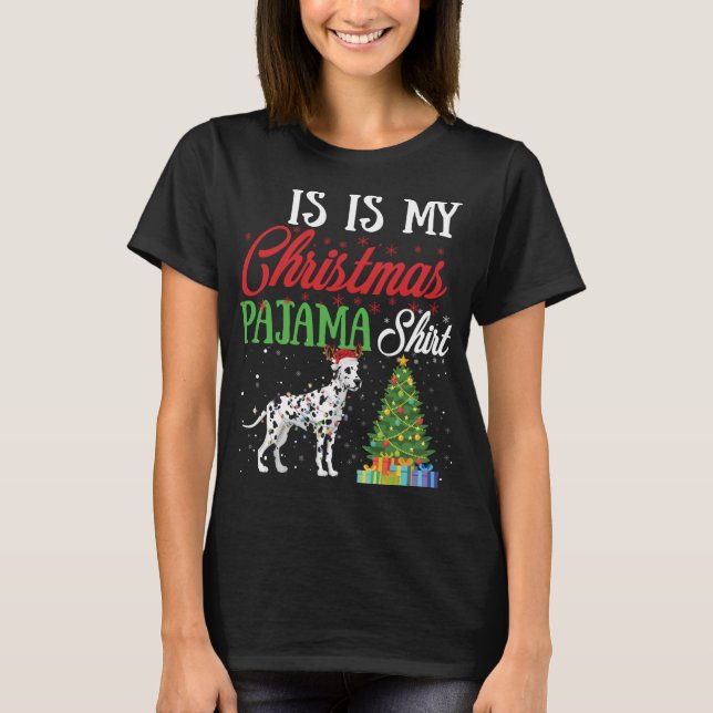 This Is My Christmas Pajama Dalmatian Lover Dog Gi T-Shirt (Front)