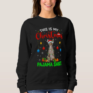 This Is My Christmas Pajama Devon Rex Cat Xmas Tre Sweatshirt