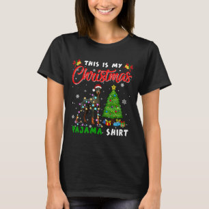 This Is My Christmas Pajama Doberman  109 T-Shirt
