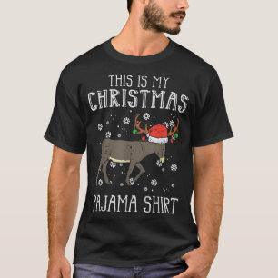 This Is My Christmas Pajama  Donkey Xmas PJs Pajam T-Shirt