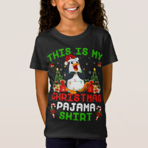This Is My Christmas Pajama Emperor Penguin Christ T-Shirt