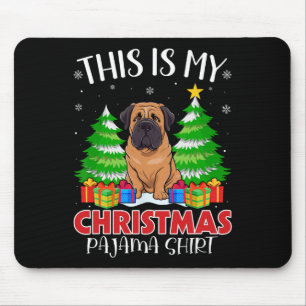 This Is My Christmas Pajama English Mastiff Dog Xm Mouse Pad