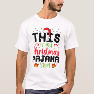 This Is My Christmas Pajama Family Matching Xmas T-Shirt