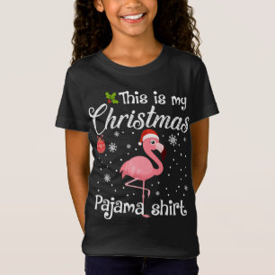 This Is My Christmas Pajama Flamingo Lover Xmas T-Shirt