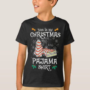 This Is My Christmas Pajama Fun Christmas Cake  T-Shirt