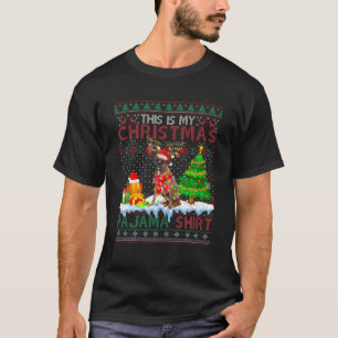 This Is My Christmas Pajama Funny Boxer Xmas Ugly T-Shirt