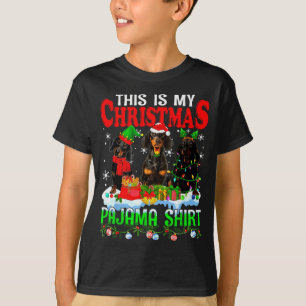 This Is My Christmas Pajama Funny Dachshund Dog Lo T-Shirt