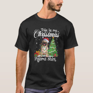 This Is My Christmas Pajama Funny Pug Dog Santa Ha T-Shirt