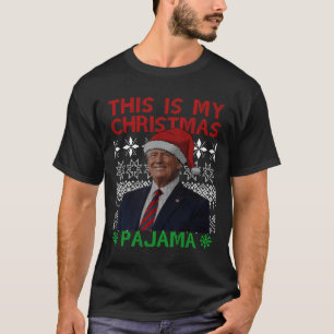 This Is My Christmas Pajama Funny Xmas Matching Tr T-Shirt