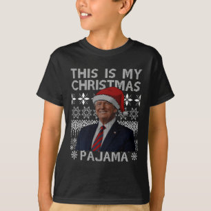This Is My Christmas Pajama Funny Xmas Matching Tr T-Shirt