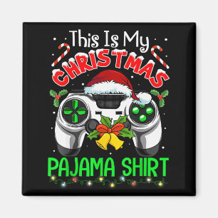 This Is My Christmas Pajama Gamer Video Game Boys  Magnet