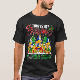 This Is My Christmas Pajama Gnome Volleyball Ball  T-Shirt