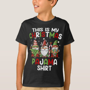 This Is My Christmas Pajama Gnomies Gnome Xmas Hol T-Shirt