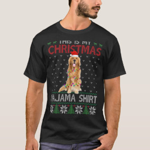 This Is My Christmas Pajama Golden Retriever Lig T-Shirt