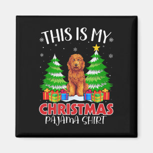 This Is My Christmas Pajama Goldendoodle Dog Xmas Magnet
