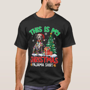 This Is My Christmas Pajama Great Dane Dog Lovers  T-Shirt