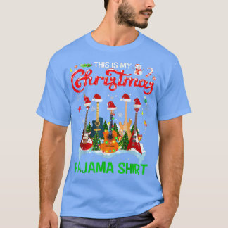 This Is My Christmas Pajama Guitar Christmas Music T-Shirt