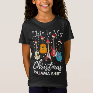 This Is My Christmas Pajama Guitar Guitarist Music T-Shirt