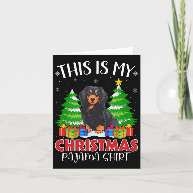 This Is My Christmas Pajama Havanese Dog Xmas Pjs  Card (Front)