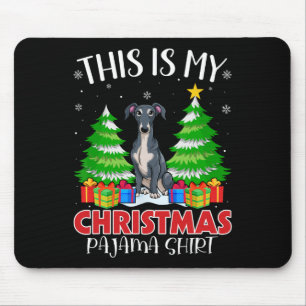 This Is My Christmas Pajama Italian Greyhound Dog  Mouse Pad