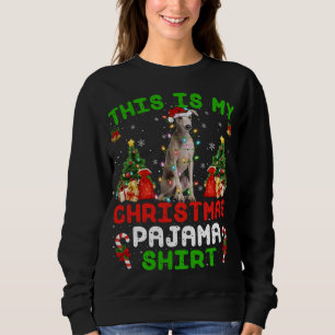 This Is My Christmas Pajama Italian Greyhound Dog Sweatshirt