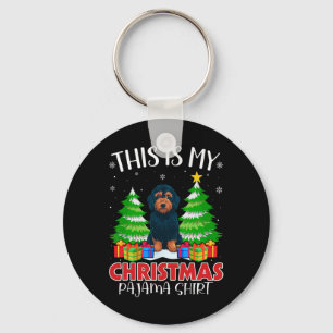 This Is My Christmas Pajama Labradoodle Dog Xmas P Key Ring