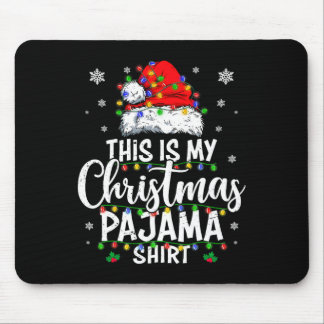 This is my christmas pajama  lights men women kid  mouse pad
