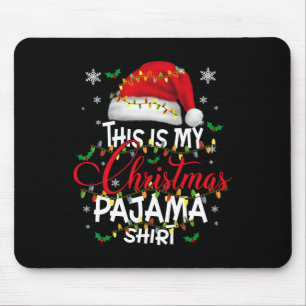 This Is My Christmas Pajama Lights Men Women Kid Mouse Pad
