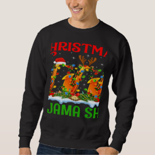 This Is My Christmas Pajama Lights Saxophone Chris Sweatshirt