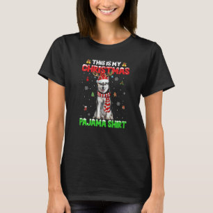 This Is My Christmas Pajama Lights Siberian Husky  T-Shirt