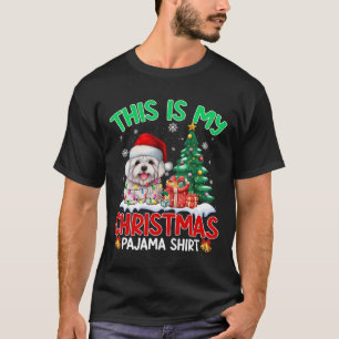 This Is My Christmas Pajama Maltese Dog Lovers Xma T-Shirt