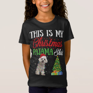 This Is My Christmas Pajama Maltese Lover Dog Gift T-Shirt