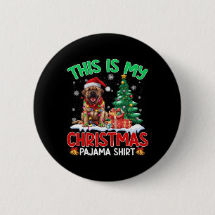 This Is My Christmas Pajama Mastiff Dog Lovers Xma 6 Cm Round Badge