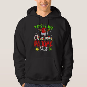 This Is My Christmas Pajama Merry Xmas Reindeer Hoodie