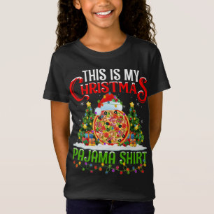 This Is My Christmas Pajama Pizza Fast Food Christ T-Shirt