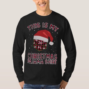 This Is My Christmas Pajama Plaid Board Game Role T-Shirt