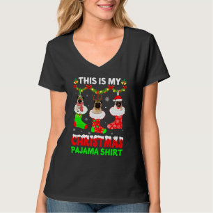 This Is My Christmas Pajama Pug Dog Puppy T-Shirt