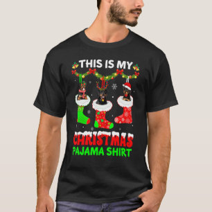 This Is My Christmas Pajama Rottweiler Dog Puppy T-Shirt