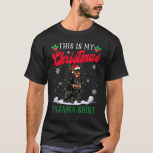 This Is My Christmas Pajama   Rottweiler Dog T-Shirt