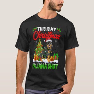 This Is My Christmas Pajama Rottweiler Dog T-Shirt