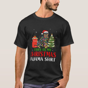 This Is My Christmas Pajama Rottweiler Dog Xmas Do T-Shirt