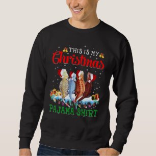 This Is My Christmas Pajama Santa Bearded Dragon X Sweatshirt