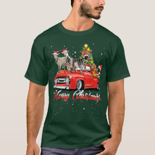 This Is My Christmas Pajama Santa Goat Riding Red  T-Shirt
