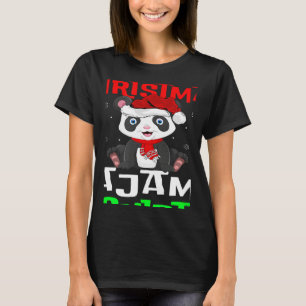 This Is My Christmas Pajama Santa Hat Panda Xmas T-Shirt