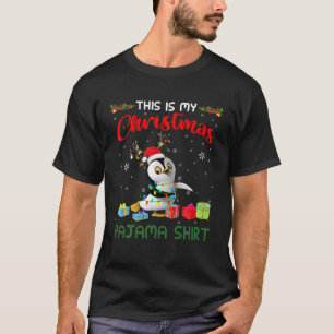 This Is My Christmas Pajama Santa Reindeer Penguin T-Shirt