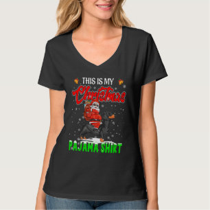 This Is My Christmas Pajama Santa Riding Dachshund T-Shirt