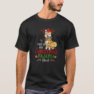 This Is My Christmas Pajama Santa Shiba Inu Dog Xm T-Shirt